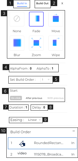 Element Properties Toolbar Controls