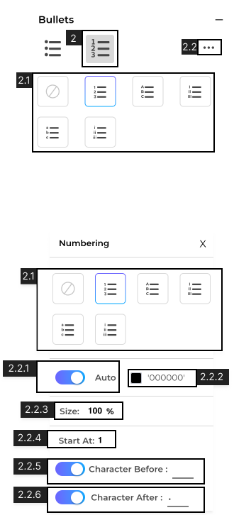 Alignment Options Interface