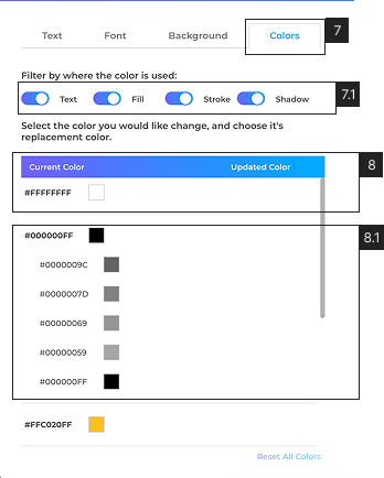 Alignment Options Interface
