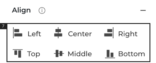 Alignment Options Interface