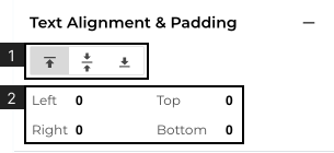 Element Properties Toolbar Controls