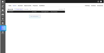 Click Spaces in the left sidebar