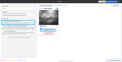 Share content disabled for anonymous access