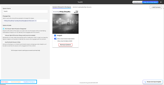 Delete, Deactivate, Duplicate, and analytics